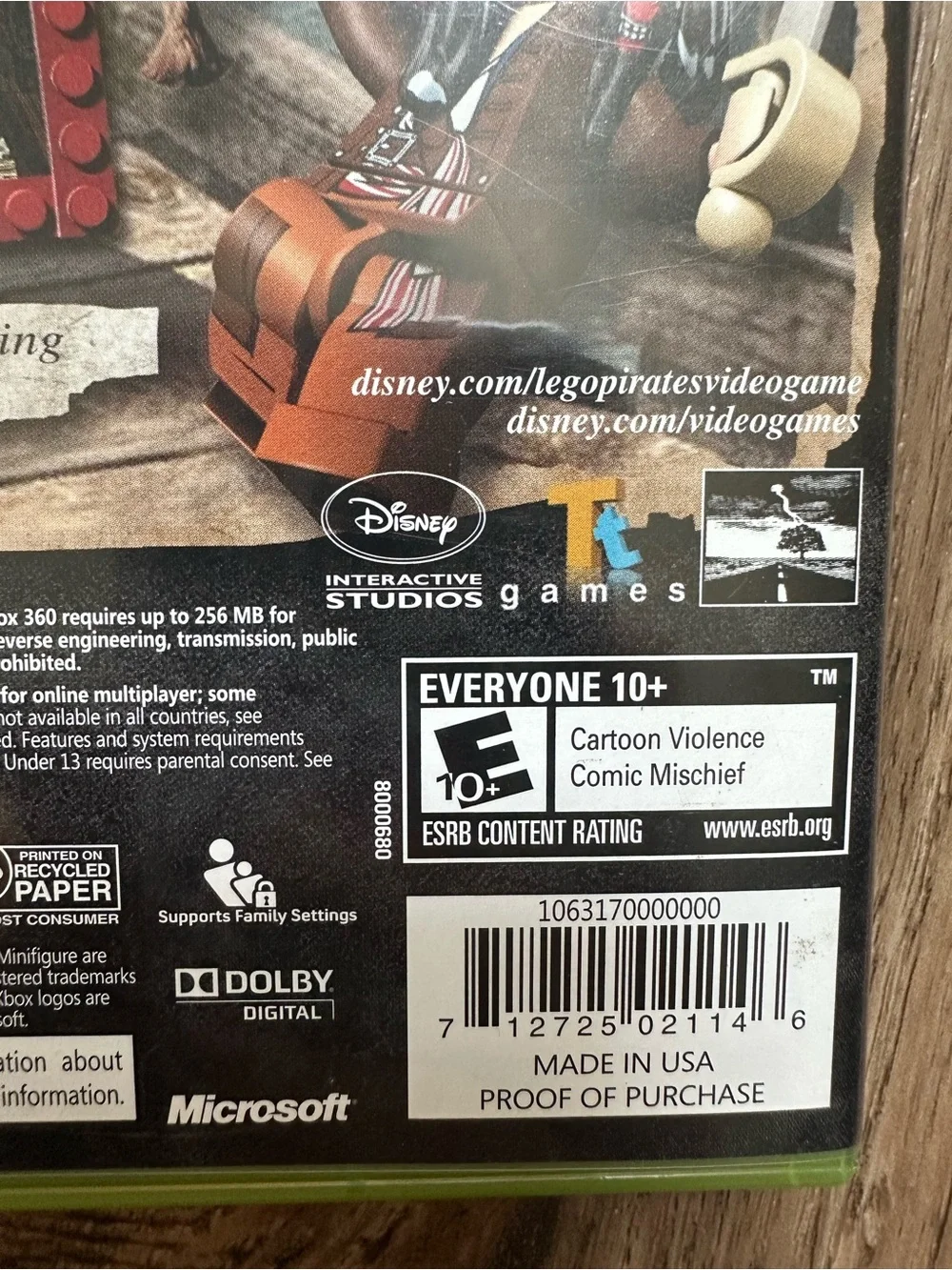 Disney Lego Pirates of the Caribbean, XBOX 360, Video Game, Kids, Everyone